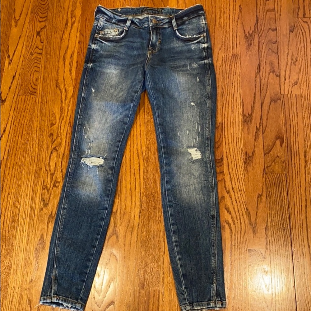 New Zara distressed jeans